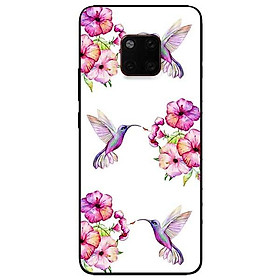 Ốp lưng dành cho Huawei 5t - Mate 20 - Mate 20 Pro mẫu Hoa Và Chim Hồng