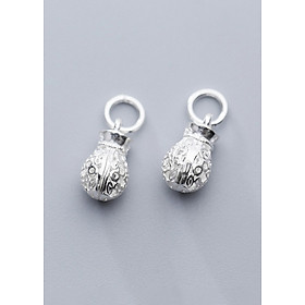 Combo 2 cái charm bạc hình túi tiền treo - Ngọc Quý Gemstones