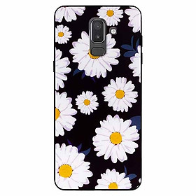 Ốp lưng dành cho Samsung J8 2018 mẫu Cúc Nhuỵ Vàng Nền Đen