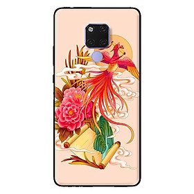 Ốp in cho Huawei Mate 20 Phượng Hoàng Nền Hồng - Hàng chính hãng