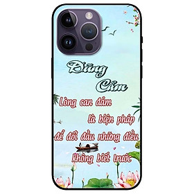 Ốp lưng dành cho Iphone 14 - Iphone 14 Plus - Iphone 14 Pro - Iphone 14 Pro Max - Dũng Cảm Thư Pháp