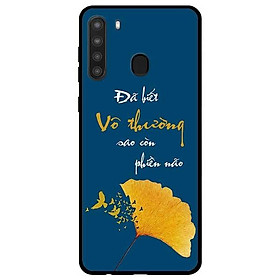 Ốp lưng dành cho Samsung Galaxy A21 mẫu Chiếc Lá Vô Thường