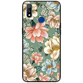 Ốp lưng dành cho Realme 3 - Realme 3 Pro - Realme 5 / 5s / 5i / 6i / 6i - Realme 5 Pro mẫu Hoa Xanh Hồng Vàng