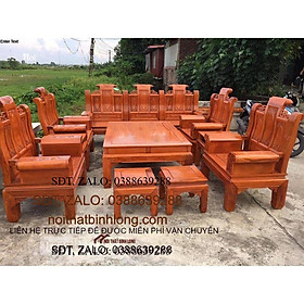 Bàn ghế Âu Á Hộp Cuốn Thư gỗ gõ đỏ