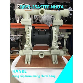 Máy bơm màng khí nén thân nhựa PP, GODO QBY3-25ASTFF
