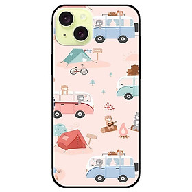 Ốp lưng dành cho Iphone 15 - Iphone 15 Plus - Iphone 15 Pro - Iphone 15 Pro Max - Hoạ Tiết Xe Hồng Xanh - Hàng Chính Hãng