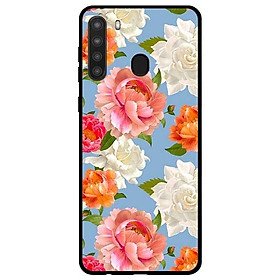 Ốp lưng dành cho Samsung Galaxy A21 mẫu Hoa Đa Sắc