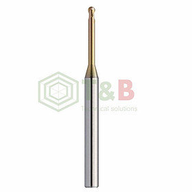 Dao Cầu Cổ Dài R0.5 x 12 x 45L Union Tool Model HSLB2010-120,Dao phay ngón gia công sau nhiệt