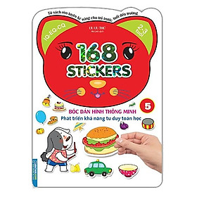 Bóc Dán Hình Thông Minh Phát Triển Khả Năng Tư Duy Toán Học - 168 Sticker (Quyển 5)