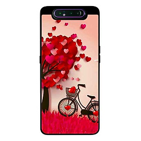 Ốp Lưng Dành Cho Samsung A80 mẫu Nền Trái Tim 2 - Hàng Chính Hãng