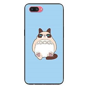Ốp Lưng in cho Oppo A3s - Realme C1 Mẫu Chú Mèo Lười - Hàng Chính Hãng