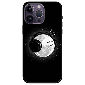 Ốp lưng dành cho Iphone 14 - Iphone 14 Plus - Iphone 14 Pro - Iphone 14 Pro Max - Mặt Trăng Nghe Nhạc