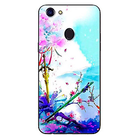 Ốp Lưng in cho Oppo F5 - F5 Youth Mẫu Nền Kiếm Hoa - Hàng Chính Hãng