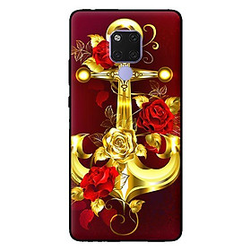 Ốp lưng in cho Huawei Mate 20 mẫu Neo Vàng Nền Đỏ - Hàng chính hãng