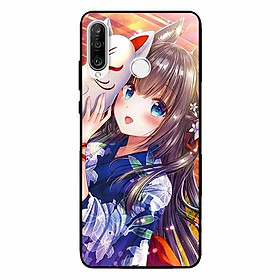 Ốp lưng in cho Huawei P30 Lite Cô Gái Neko