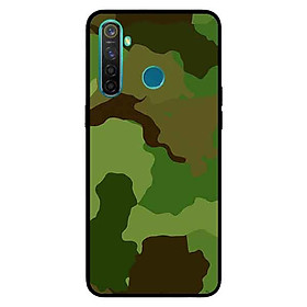 Ốp Lưng in cho Realme 5 Mẫu Camo Xanh Quân Đội - Hàng Chính Hãng