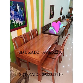 Bàn ghế ăn bằng gỗ xoan đào tự nhiên 100% (hàng kỹ)