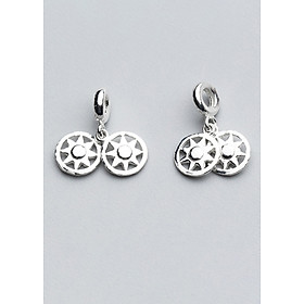 Combo 2 cái charm bạc hình yoyo treo - Ngọc Quý Gemstones