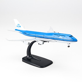 Mô hình máy bay Everfly KLM Airlines B747 20cm AMS20