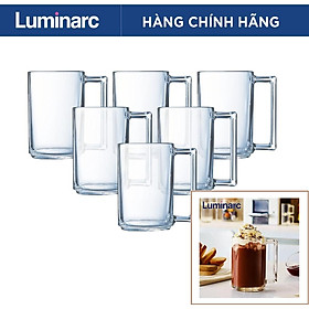 Bộ cốc (ly) bia Luminarc Fitness 6 chiếc có quai 320ml - L8040*6