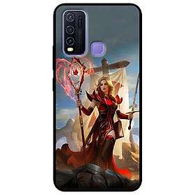 Ốp lưng dành cho Vivo Y30 - Y30i - Y50 mẫu Cô Gái Trượng Đỏ