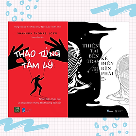 Combo 2Q Sách Mở Khóa Hữu Nhất Về Tư Duy, Tâm Lí, Cảm Xúc Con Người:  Thao Túng Tâm Lí - 1980 Books + Thiên Tài Bên Trái, Kẻ Điên Bên Phải - Sky Books