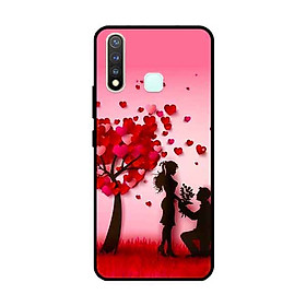 Ốp Lưng in cho Vivo Vivo Y19 /U3 /Y5s /U20 Mẫu Nền Trái Tim 1 - Hàng Chính Hãng