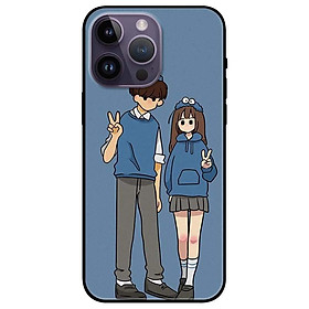 Ốp lưng dành cho Iphone 14 - Iphone 14 Plus - Iphone 14 Pro - Iphone 14 Pro Max - Cặp Đôi Say Hi