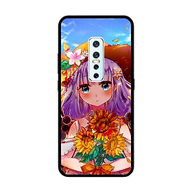 Ốp Lưng in cho Vivo V17 Pro Mẫu Nàng Hướng Dương - Hàng Chính Hãng