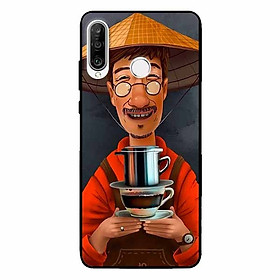 Ốp lưng in cho Huawei P30 Lite Cà Phê Phin