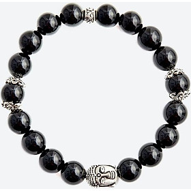 Vòng tay đá thiên thạch charm Phật