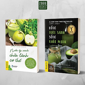 Sách - Combo 2 Cuốn: Uống Tươi Xanh - Sống Khỏe Mạnh + Nước Ép Xanh Chữa Lành Cơ Thể - 1980 Books
