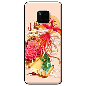 Ốp in cho Huawei Mate 20 Pro Phượng Hoàng Nền Hồng - Hàng chính hãng
