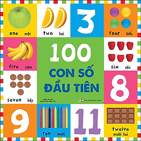 Sách - 100 Con Số Đầu Tiên - Bộ  Từ Vựng Đầu Đời Cho Bé - Tân Việt Books