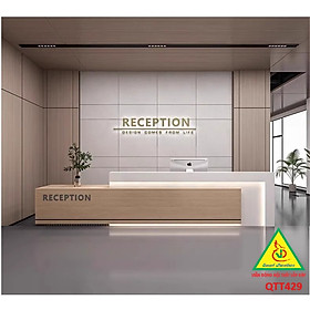 QUẦY LỄ TÂN, QUẦY TIẾP TÂN, QUẦY TÍNH TIỀN, QUẦY THU NGÂN QTT429 (KHÔNG ĐÈN)- NỘI THẤT LẮP RÁP VIENDONGADV
