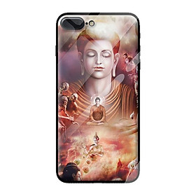 Ốp lưng kính cường lực cho iPhone 8 Plus PHẬT 201 - Hàng chính hãng