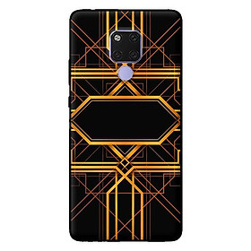 Ốp lưng in cho Huawei Mate 20 mẫu Họa Tiết Vàng Cam - Hàng chính hãng
