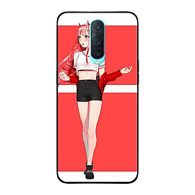 Ốp Lưng in cho Oppo R17 Pro Mẫu Cô Gái Nền Hồng Anime - Hàng Chính Hãng