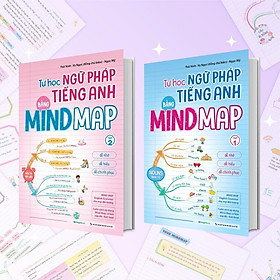 Sách - Tự Học Ngữ Pháp Tiếng Anh Bằng Mindmap - Combo 2 Tập - Megabook