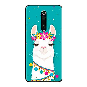 Ốp Lưng in cho Xiaomi Redmi K20 Pro Mẫu Cừu Nền Hoa - Hàng Chính Hãng