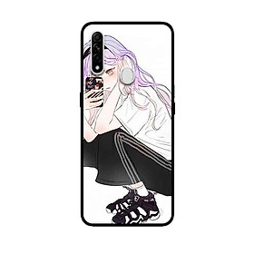 Ốp Lưng in cho Oppo A8 Mẫu Nàng Cá Tính Áo Trắng - Hàng Chính Hãng
