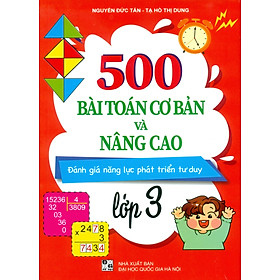 500 bài toán cơ bản và nâng cao lớp 3