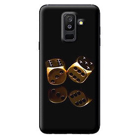 Ốp lưng cho Samsung Galaxy A6 Plus 2018 nền đen vàng 1 - Hàng chính hãng