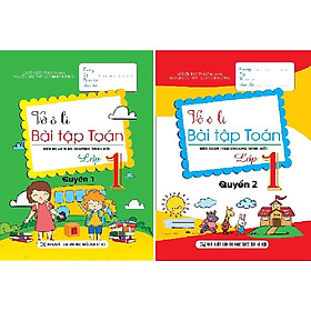 Sách - Vở Ô Li Bài Tập Toán Lớp 1 - Combo 2 Cuốn - Biên Soạn Theo Chương Trình Mới - Khang Việt Book
