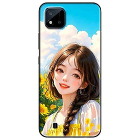 Ốp lưng cho Oppo Realme 10 - C11 2021 - C65 4G - C67 - C20 - Poco X6 5G - Thiếu Nữ Hướng Dương - Hàng Chính Hãng