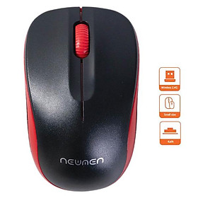 Chuột Máy Tính Không Dây - Newmen F116 - Màu Đen Đỏ