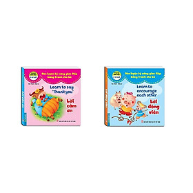 Sách - Rèn Luyện Kỹ Năng Giao Tiếp Bằng Tranh Cho Bé - Lời Cảm Ơn + Lời Động Viên - Song Ngữ Anh Việt - Minh Thắng