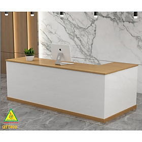 QUẦY LỄ TÂN, QUẦY TIẾP TÂN, QUẦY TÍNH TIỀN, QUẦY THU NGÂN QTT402 - Nội thất lắp ráp Viễn Đông Adv