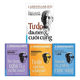 Bộ 4 quyển sách của J.Krishnamurti
