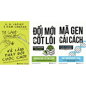 Combo Bài Học Về Cách Tân Trong Quản Trị Doanh Nghiệp Để Chiến Thắng Trong Mọi Cuộc Chơi ( Kẻ Làm Thay Đổi Cuộc Chơi + Đổi Mới Từ Cốt Lõi + Mã Gen Của Nhà Cải Cách ) tặng kèm bookmark Sáng Tạo